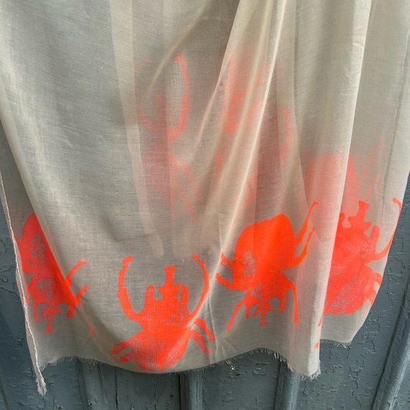 India Hicks Neon Bug “The Siren” Scarf, 82” x 36” - Picture 8 of 13